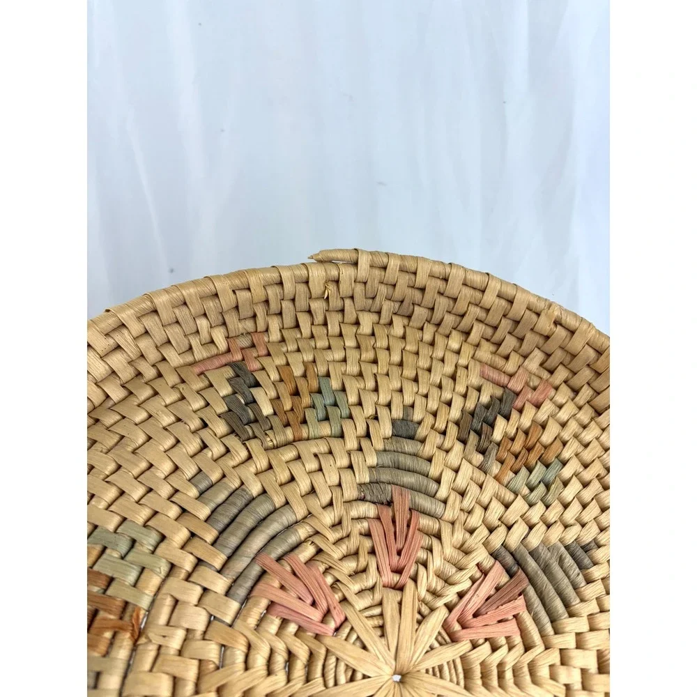 Vintage Southwestern Hand Woven Coil Basket Bowl‎ Native Style Wall Decor 16